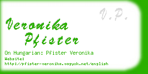 veronika pfister business card